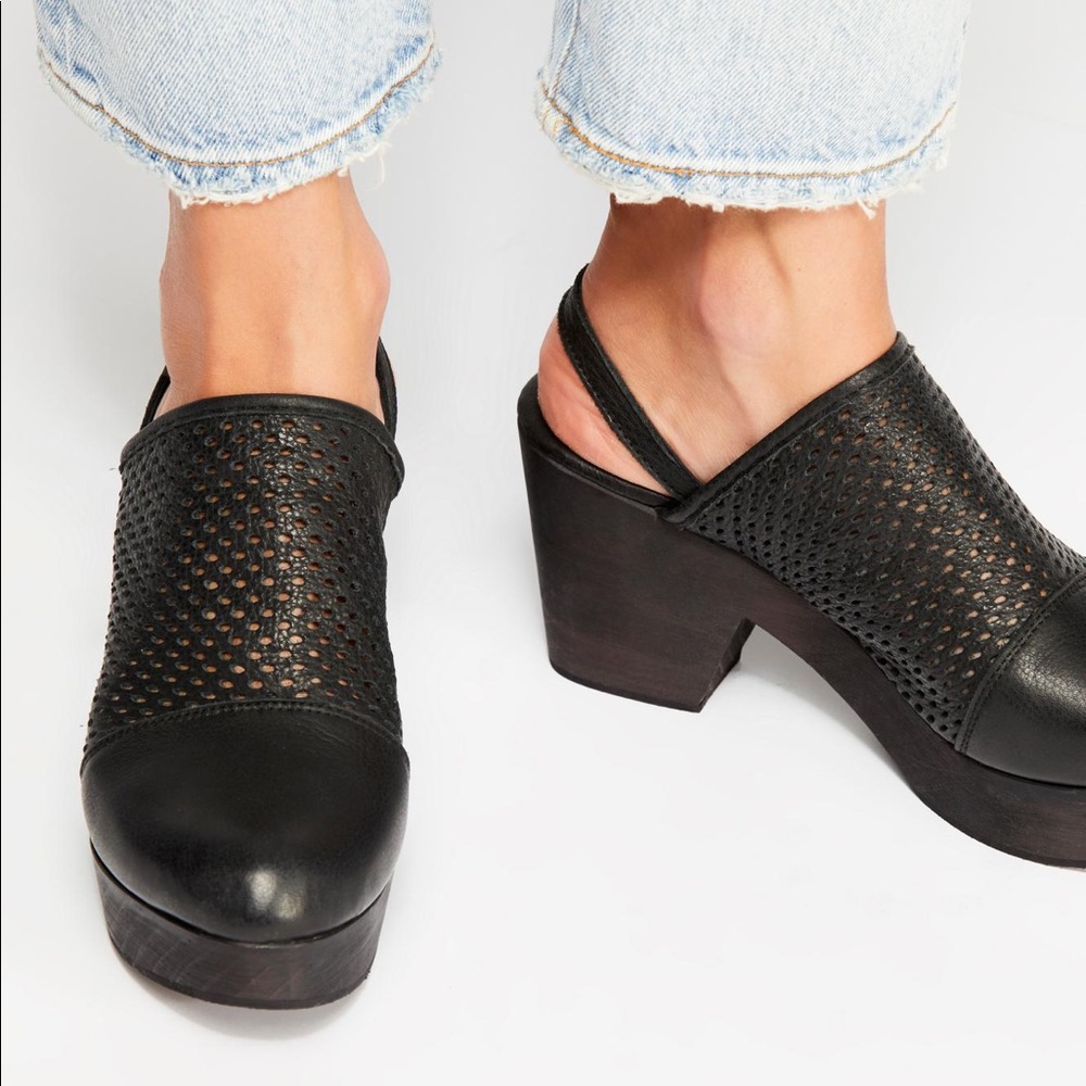 NWT Free People Logan Clog Shoes black 40 - Picture 6 of 14